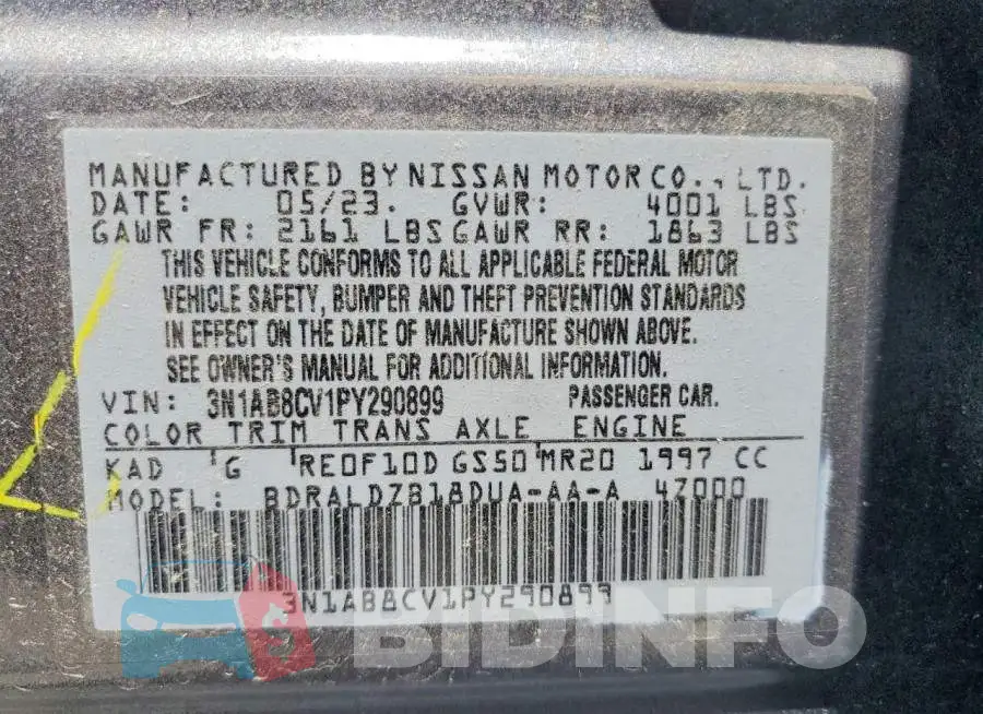 3N1AB8CV1PY290899 Photo# 12