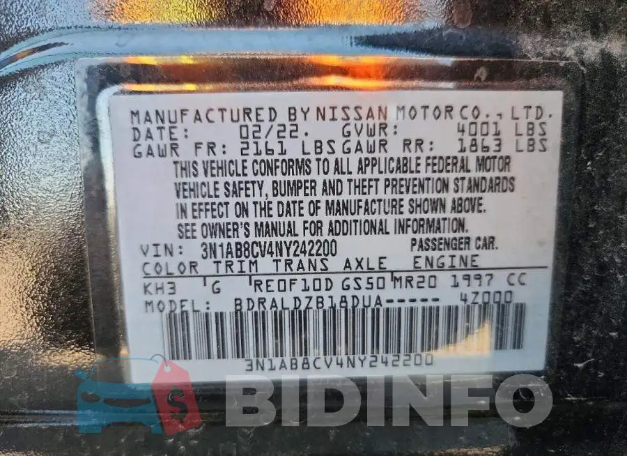 3N1AB8CV4NY242200 Photo# 12