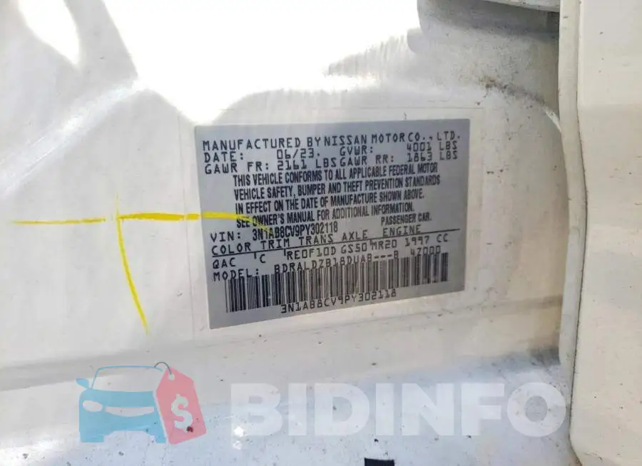 3N1AB8CV9PY302118 Photo# 12