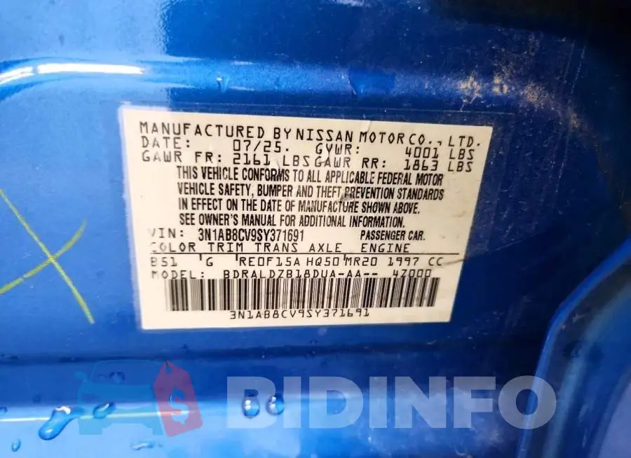 3N1AB8CV9SY371691 Photo# 12