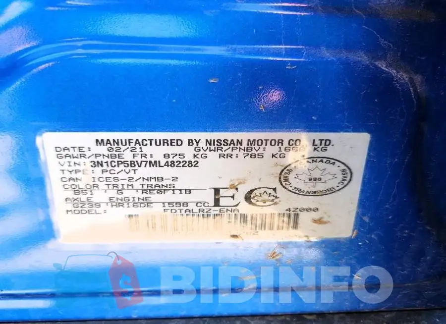 3N1CP5BV7ML482282 Photo# 14