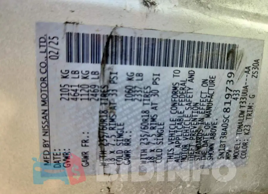 5N1BT3BA0SC819739 Photo# 13