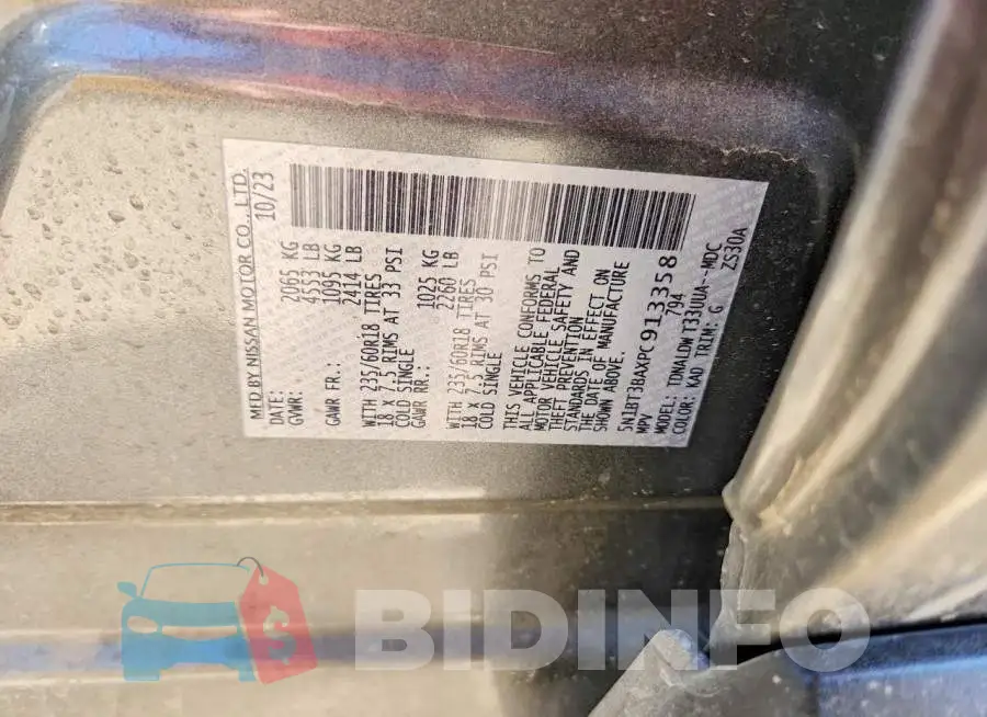 5N1BT3BAXPC913358 Photo# 14