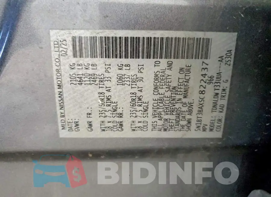 5N1BT3BAXSC822437 Photo# 14