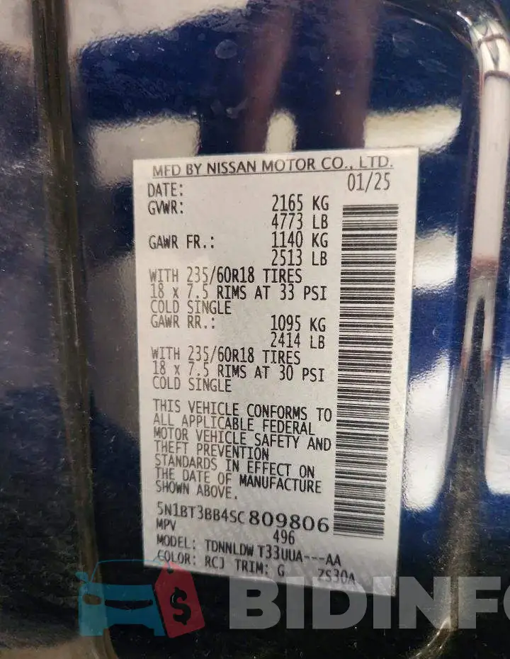 5N1BT3BB4SC809806 Photo# 14