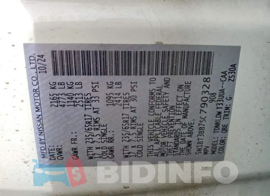 5N1BT3BB7SC790328 Photo# 14