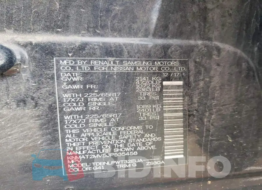 KNMAT2MV5JP535458 Photo# 13