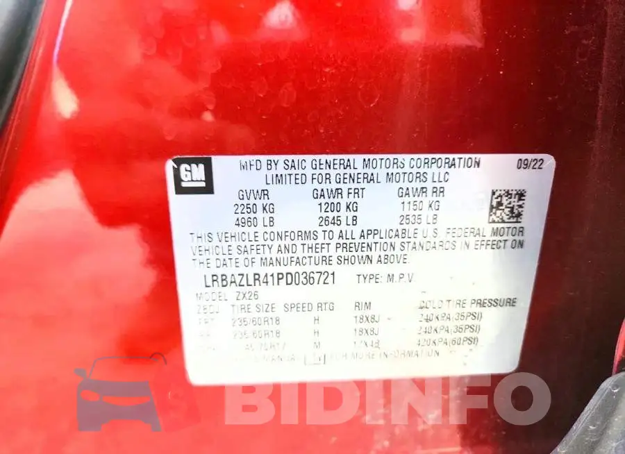 LRBAZLR41PD036721 Photo# 13