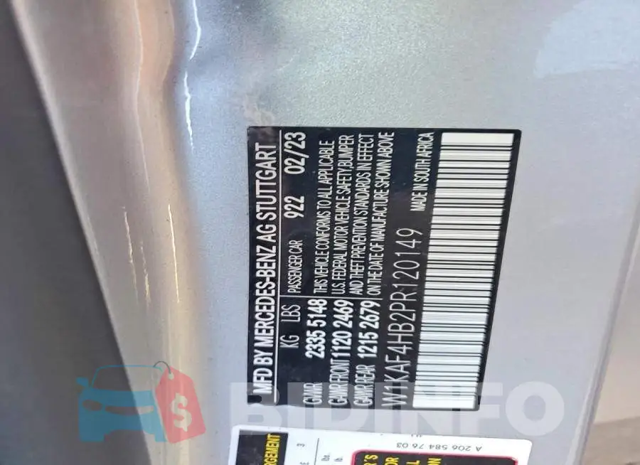 W1KAF4HB2PR120149 Photo# 12