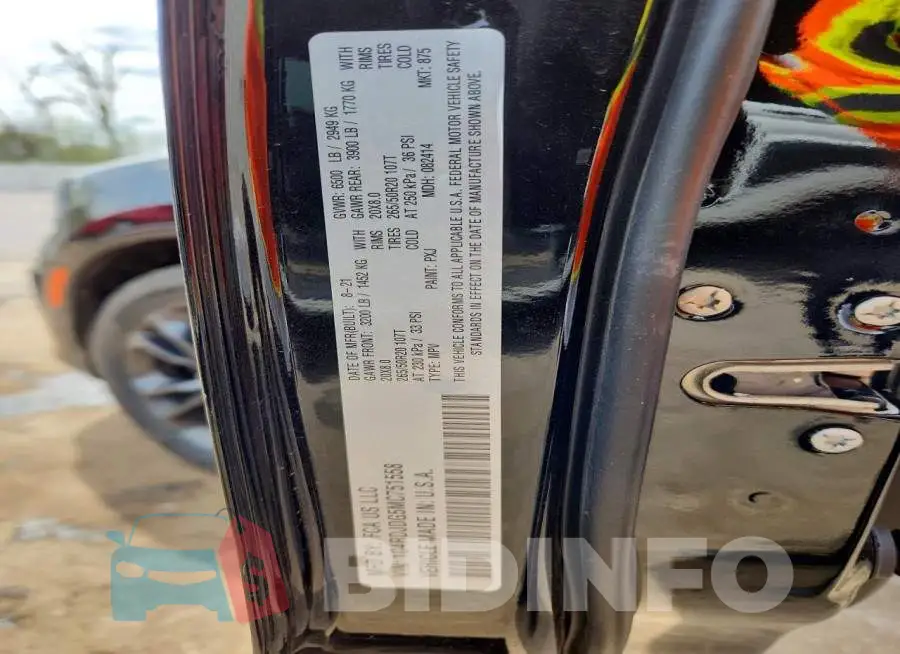 1C4RDJDG5MC751558 Photo# 13