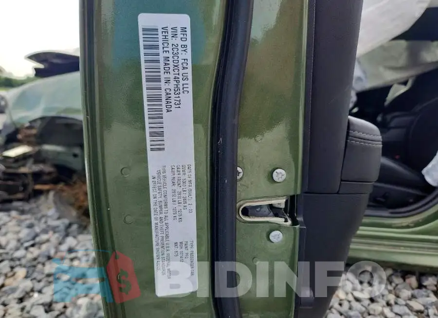 2C3CDXCT4PH531731 Photo# 12