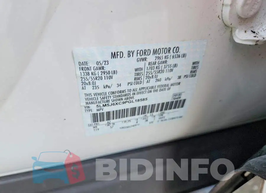 5LM5J6XC9PGL18585 Photo# 13
