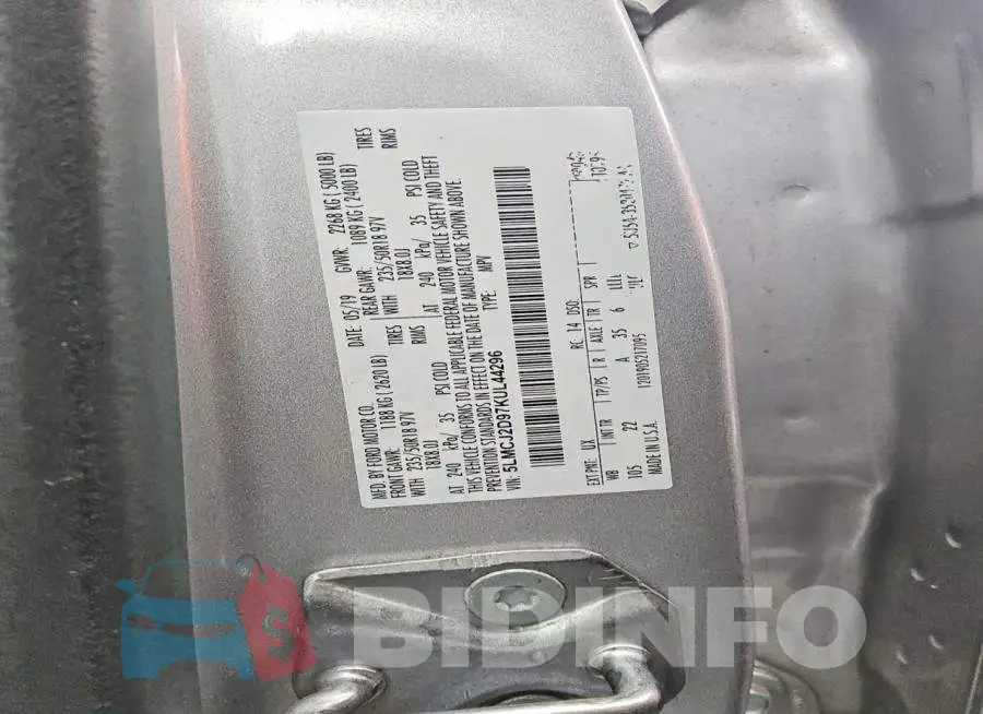 5LMCJ2D97KUL44296 Photo# 12