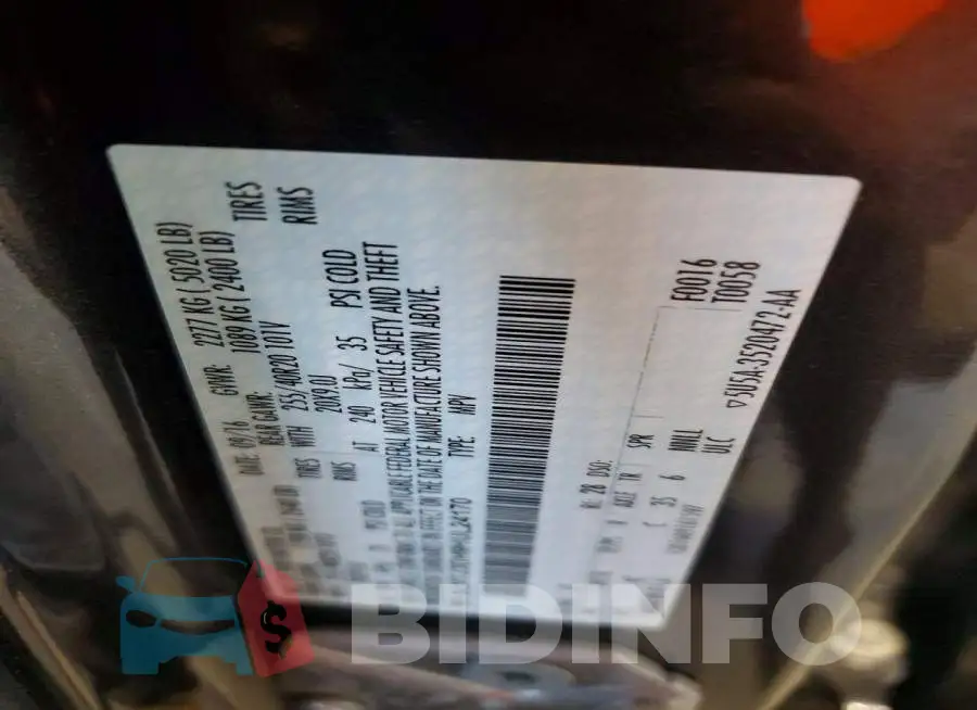 5LMTJ3DH9HUL24170 Photo# 13