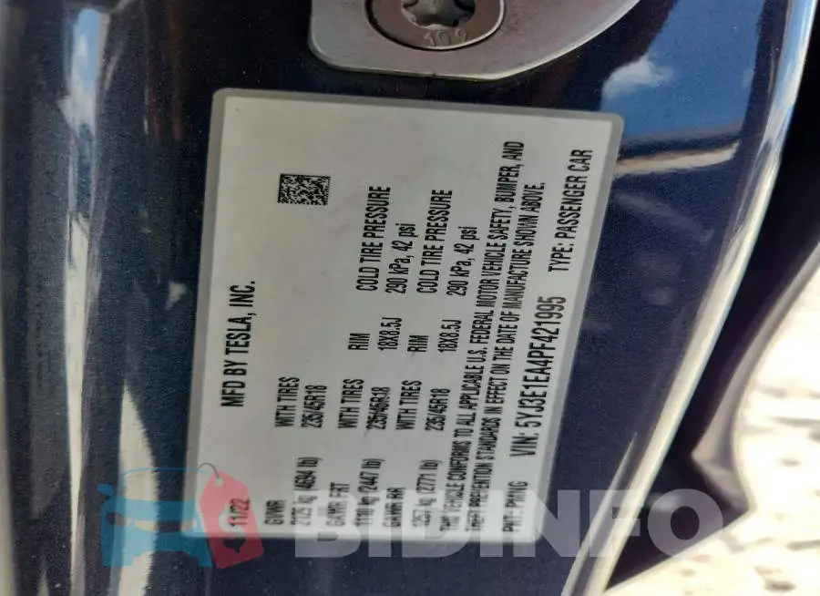 5YJ3E1EA4PF421995 Photo# 12
