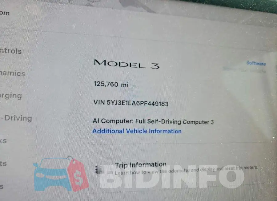 5YJ3E1EA6PF449183 Photo# 9