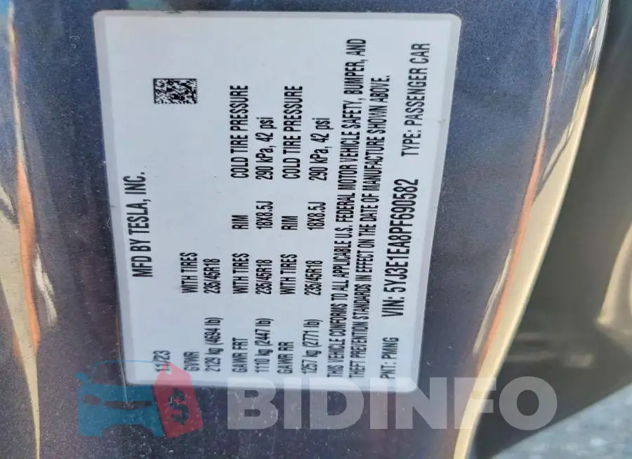 5YJ3E1EA8PF690582 Photo# 12