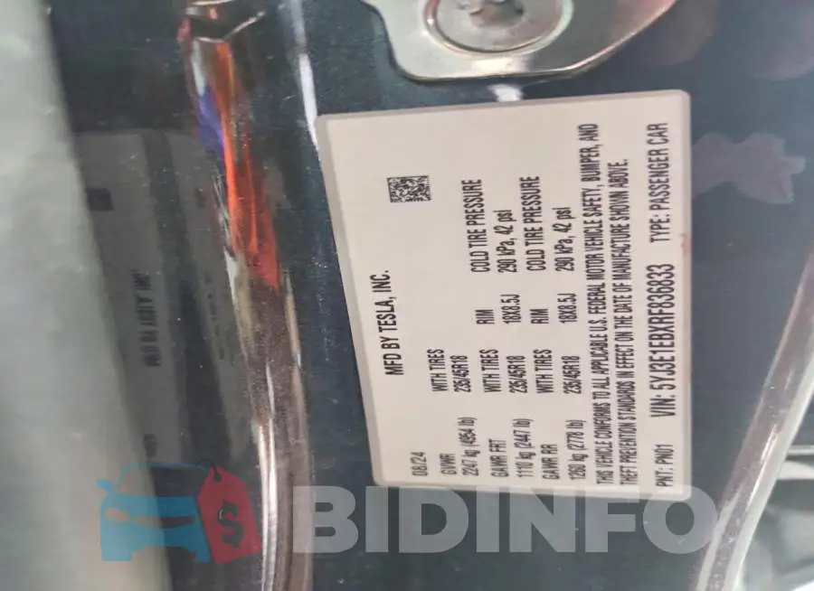 5YJ3E1EBXRF836833 Photo# 14