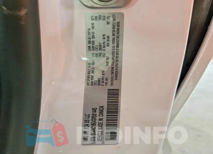 2C4RC1BG4SR581445 Photo# 13