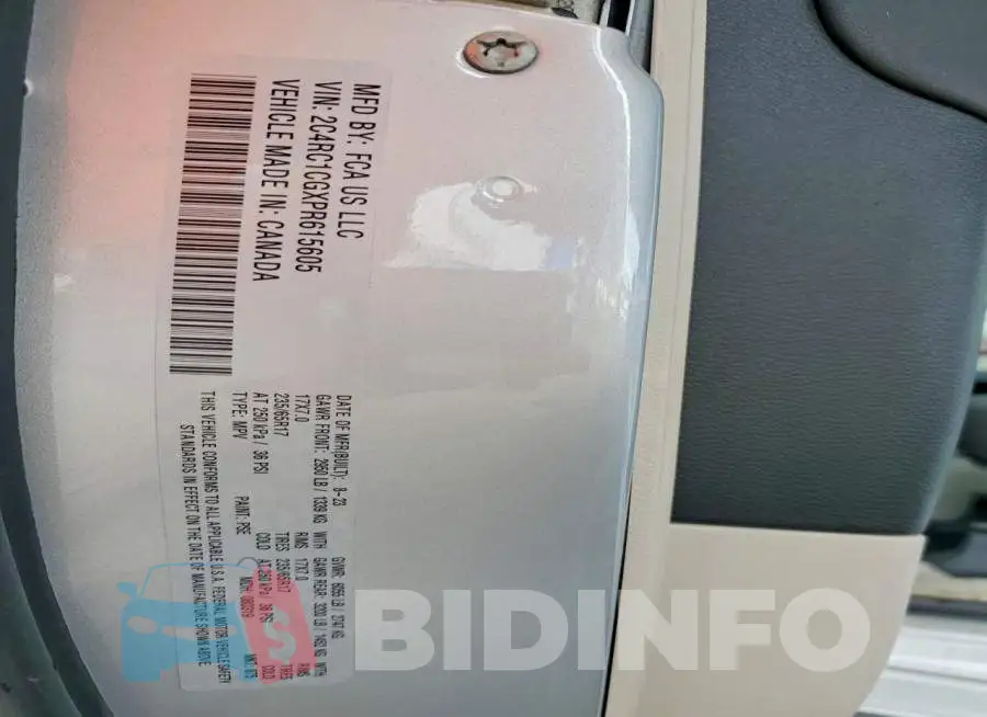 2C4RC1CGXPR615605 Photo# 13