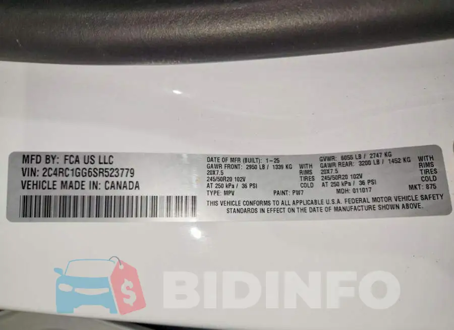 2C4RC1GG6SR523779 Photo# 13