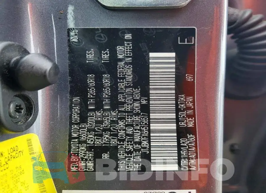 JTJBM7FX6H5156517 Photo# 13