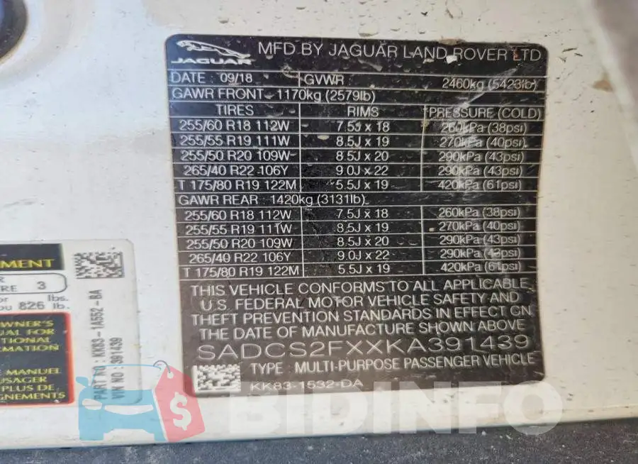 SADCS2FXXKA391439 Photo# 12