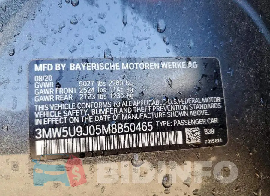 3MW5U9J05M8B50465 Photo# 12