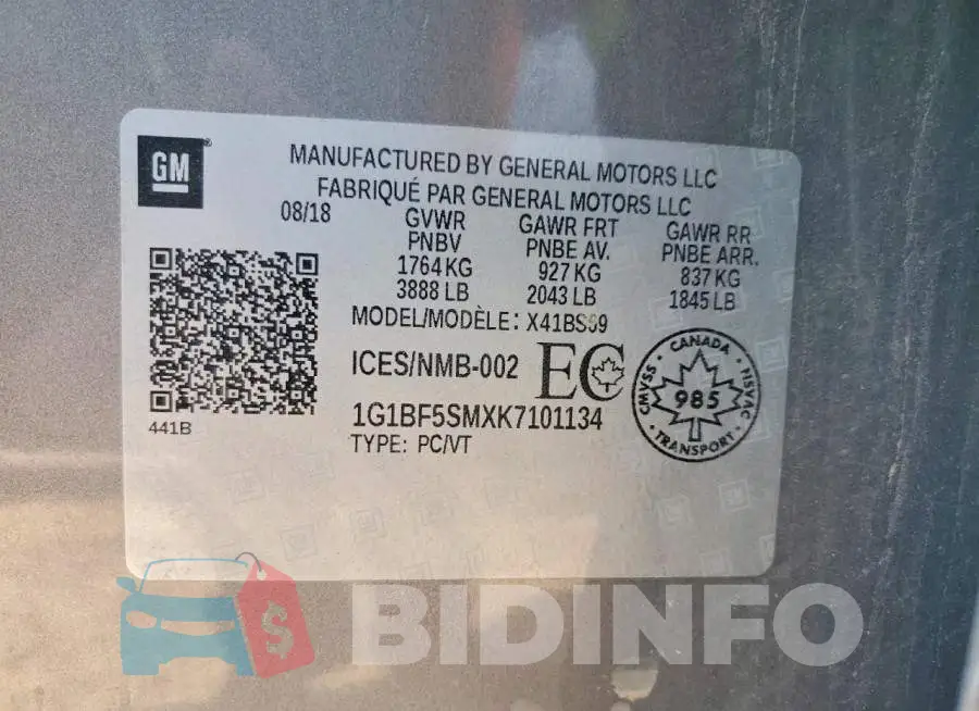 1G1BF5SMXK7101134 Photo# 12