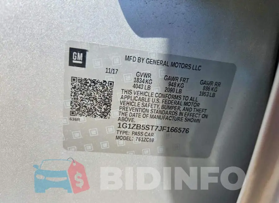 1G1ZB5ST7JF166576 Photo# 12