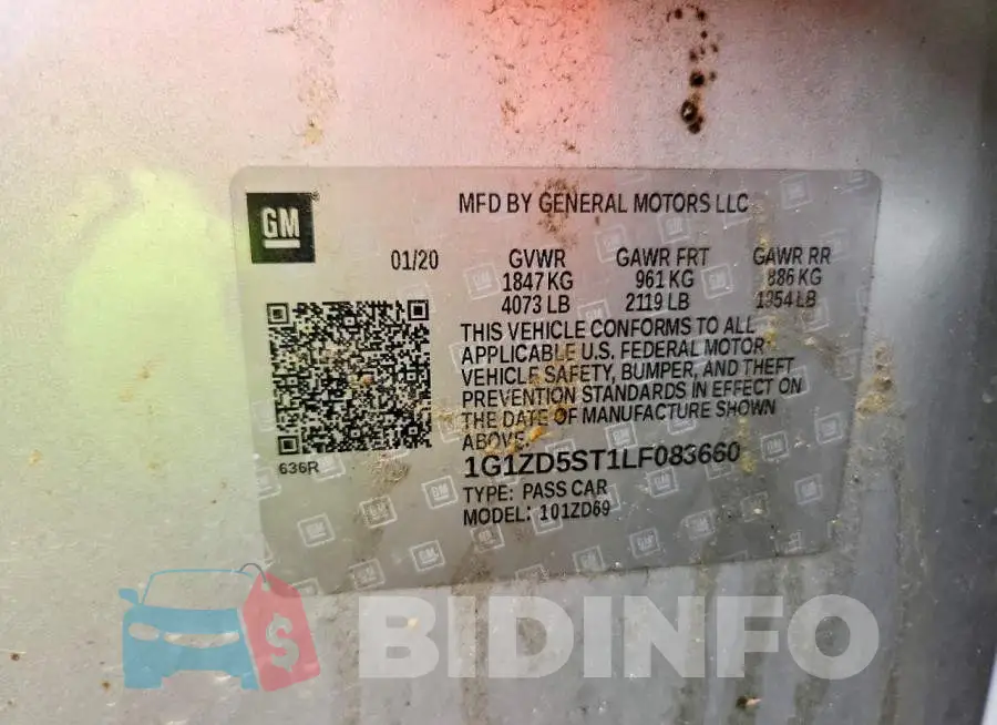 1G1ZD5ST1LF083660 Photo# 12