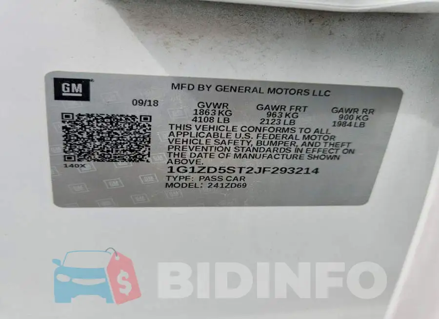 1G1ZD5ST2JF293214 Photo# 12