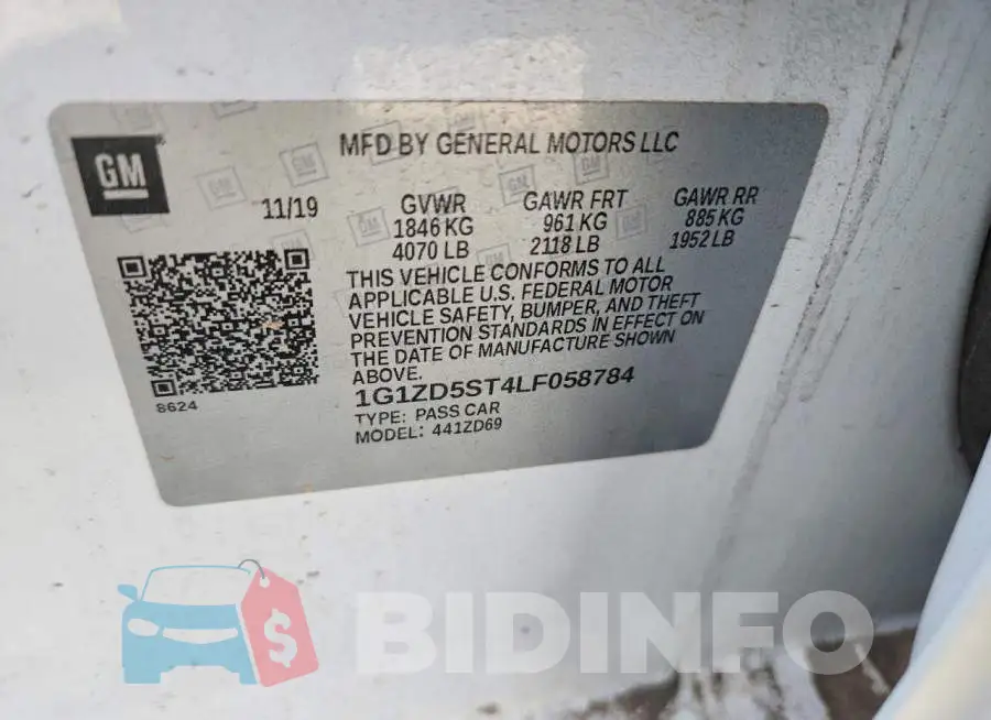 1G1ZD5ST4LF058784 Photo# 12