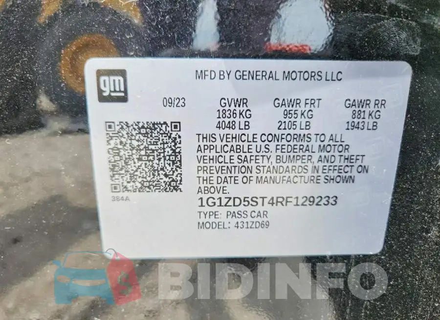 1G1ZD5ST4RF129233 Photo# 13