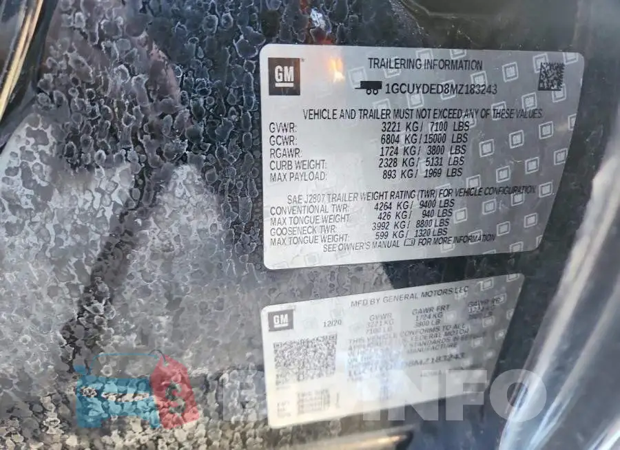 1GCUYDED8MZ183243 Photo# 13
