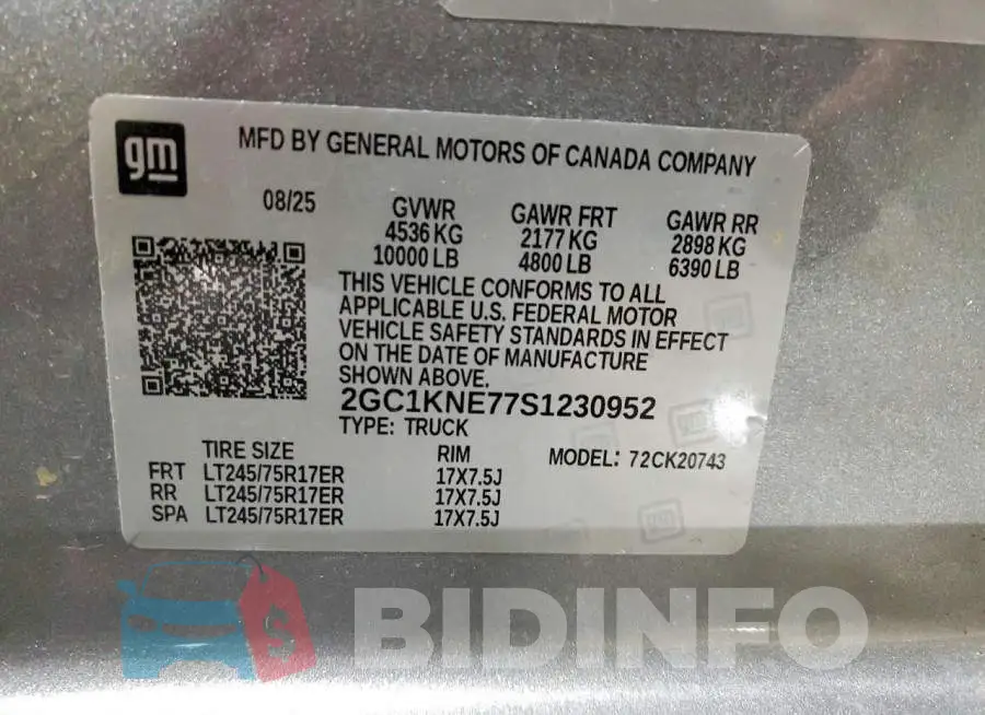 2GC1KNE77S1230952 Photo# 13