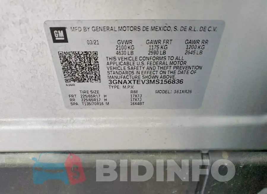 3GNAXTEV3MS156836 Photo# 13