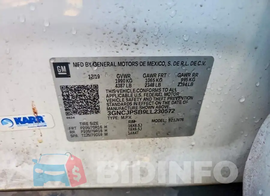 3GNCJPSB9LL230572 Photo# 12