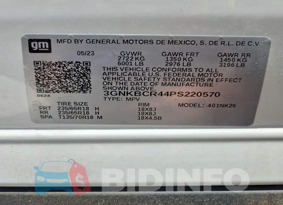3GNKBCR44PS220570 Photo# 13