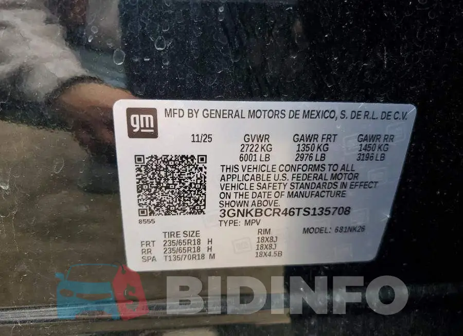 3GNKBCR46TS135708 Photo# 13