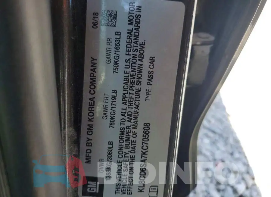 KL8CD6SA7KC705608 Photo# 13