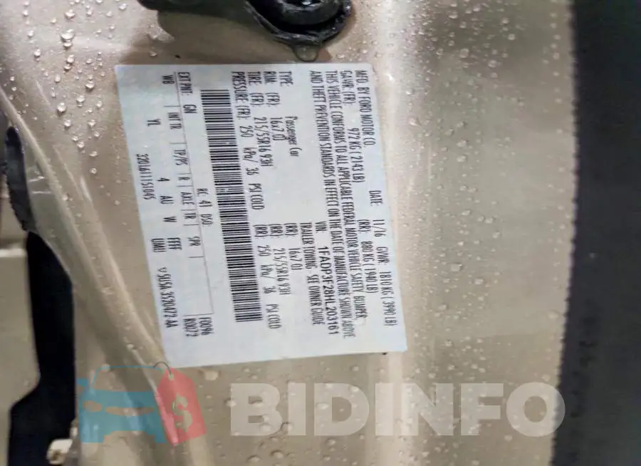 1FADP3F28HL203161 Photo# 12