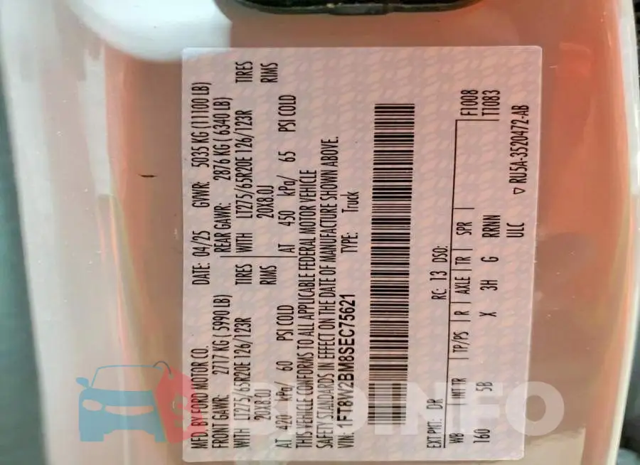 1FT8W2BM8SEC75621 Photo# 12