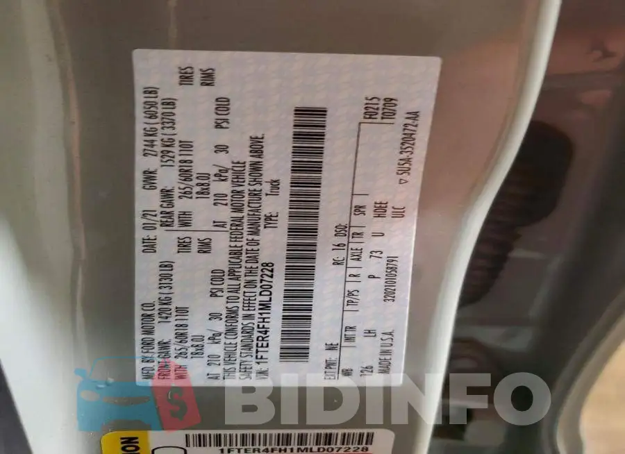1FTER4FH1MLD07228 Photo# 13