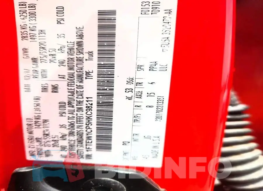1FTEW1CP5HKC98211 Photo# 12