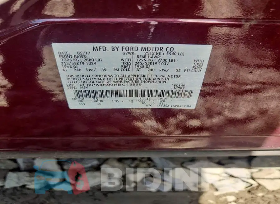 2FMPK4K99HBC13899 Photo# 12