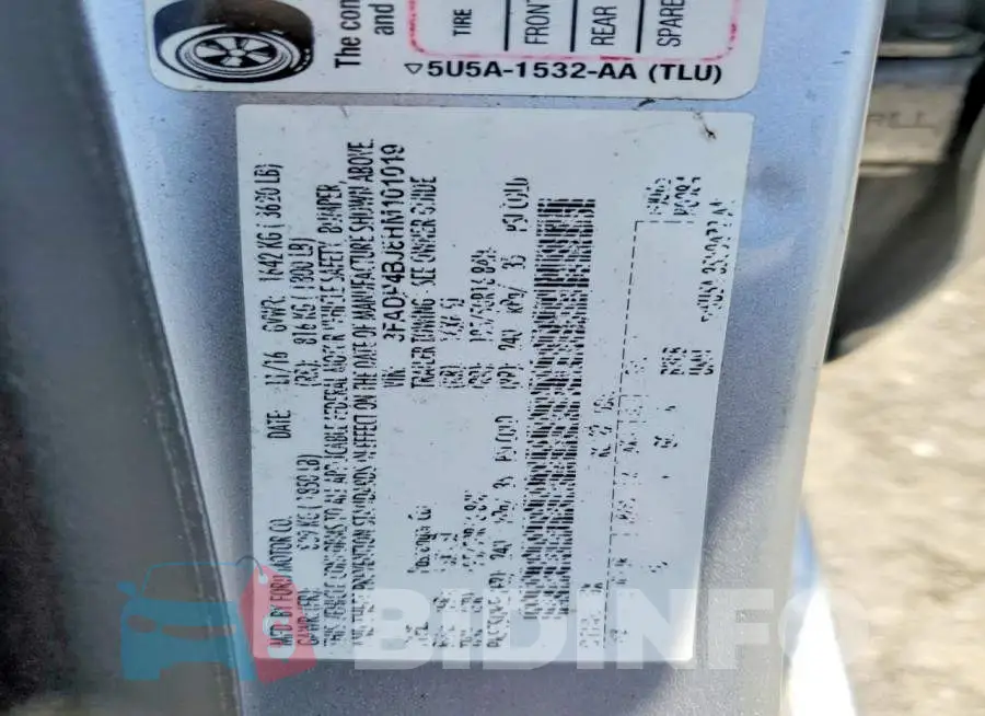 3FADP4BJ8HM101019 Photo# 12
