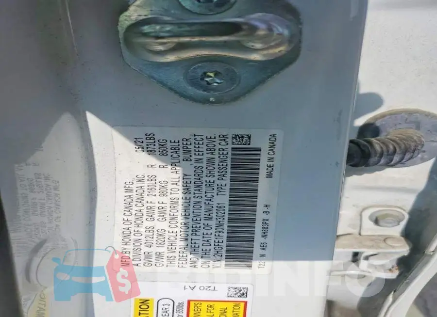 2HGFE1F90NH302061 Photo# 13