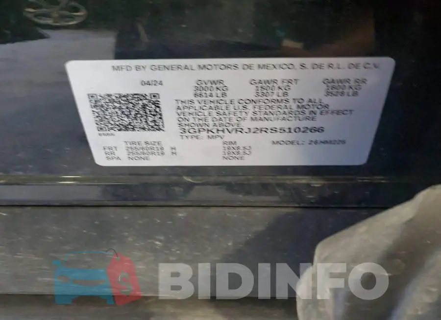 3GPKHVRJ2RS510266 Photo# 14