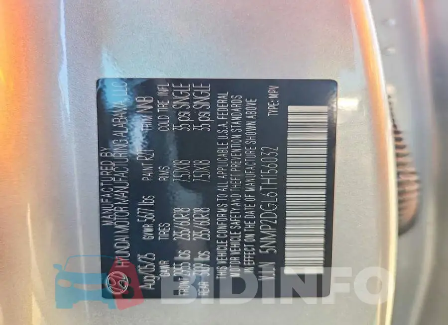 5NMP2DGL6TH156032 Photo# 14